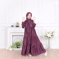 Gamis Anak 10-13 Tahun Melody Dress Kids Gamis Santorini Silk Premium Baju Muslim Anak Perempuan