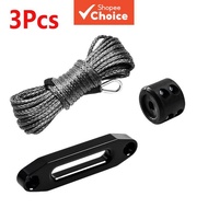 Winch Rope Cable Kit With Fairlead Stopper Sleeve 7700LBS Towing Line 3Pcs Set