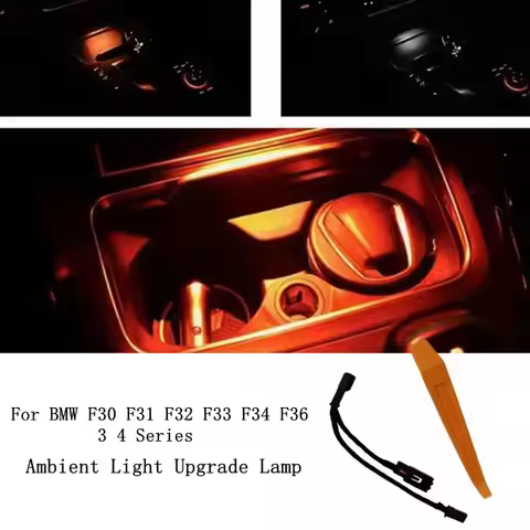 Car ashtray ambient light for BMW F30 F31 F32 F33 F34 F36 F80 3 4 Series Central Cup Holder Ashtray 