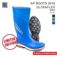 AP Boots 2018 Ultraflex Biru - Sepatu Boot PVC