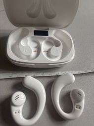 藍牙耳機 白色 不入耳耳機 掛耳耳機 運動耳機