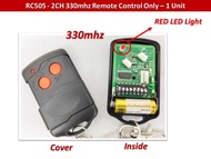 2 Channel 330mhz/433mhz (RC505) Premium Autogate Door Wireless Remote Control - Dip Switch Code Type