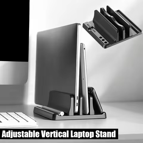 Vertical Office Laptop Stand Multi-functional Save Desktop Space Easy To Place Computer Accessories 