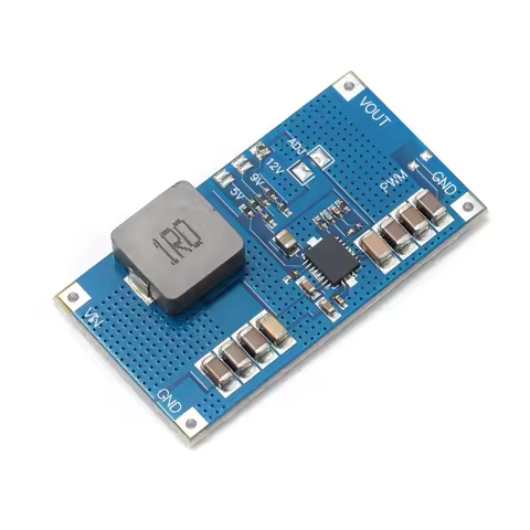 TPS61088 5/9/12V High Power Li-ion Battery Boost DC-DC Power Module 10A Current 1MHz Frequency
