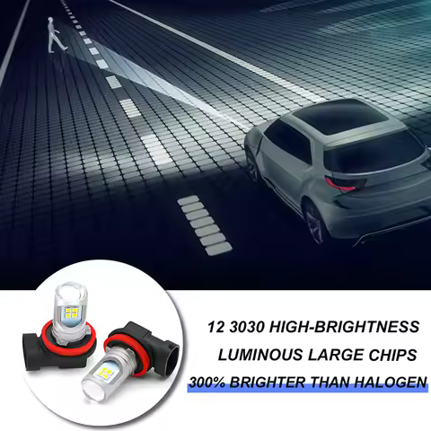 2pcs H8 H11 Canbus White Car LED Fog Lamp Light For BMW F21 F45 F23 F22 F87 F46 F30 F80 E93 E92 F34 