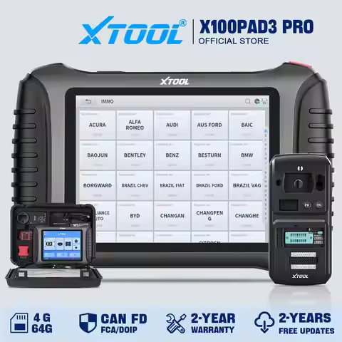 XTOOL X100 PAD3 Pro Fob Key Programming Tools With KC501 38 Resets Car Diagnostic All Key Lost Immob
