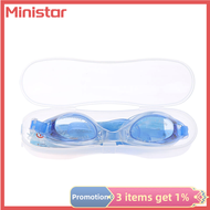 Ministar แว่นตาว่ายน้ำกันน้ำกันหมอกเด็กมืออาชีพเลนส์สีเด็ก UV แว่นตาว่ายน้ำแว่นตาเด็ก