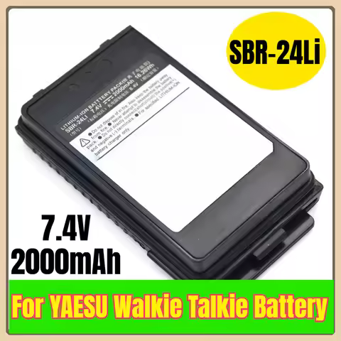 SBR-24Li 7.4V 2000mAh Walkie Talkie Battery for YAESU FT-70D FT70D FT70DR FT-70DR FT-70DS