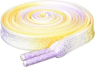 Glow in the Dark Bandana Shoelaces, Purple/Yellow, 51.2 inches (130 cm)
