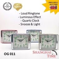 Orient Japan Quartz Alarm Clock Table Clock White Dial OG 011