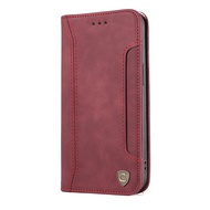 SAMSUNG S23  S23 PLUS S23 ULTRA S23 FE CASEON FLIP WALLET CARD SLOT LEATHER CASE C001