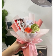 Bouquet comel graduation birthday gift chocolate kinder bueno hadiah ulang tahun