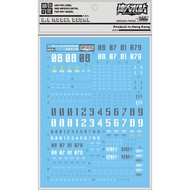Dalin DL MODEL WATER DECAL UC31 HG RX 79 GM 08th MS Team Action