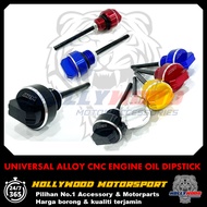 UNIVERSAL ENGINE OIL DIPSTICK ALLOY FULL CNC ALLUMINIUM PREMIUM IMPORT QUALITY YAMAHA LC135 Y15 Y16 