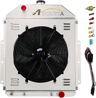 CC4252 Aluminum Radiator For 1942-1952 Ford F1 F2 F3 Pickup Truck Chevy V8 Engine AT 43 44 45 46 47 