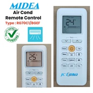 MIDEA MHP-09CRN Protable Air Cond Remote Control RG70C1/BGEF MSAE-10CRN1 (0RlGlNAL REMOTE)