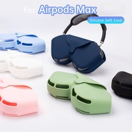 Silicone Soft Case For Airpods Max Headphone Protective Cover Headset Shockproof Anti-drop Cover For Airpods Max Anti-scratch Hanging Headphone Storage Bag