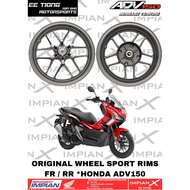 WHEEL SPORT RIMS FR / RR *44650 (FR) / *42650-K0W-M10ZA (RR) FOR HONDA ADV150 ORIGINAL BSH HONDA SPA