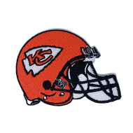 Kansas City Chiefs Helmet แคนซัสซิตีชีฟส์ อาร์มปักอเมริกันฟุตบอล  NFL ตัวรีดติดเสื้อ อาร์มรีดติดเสื้