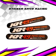 Cool Vynl KR49 RACING Exhaust Sticker