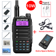 Baofeng เครื่อง UV16วิทยุสื่อสาร V2ระยะไกล10WIP68วิทยุแฮมแบนด์คู่กันน้ำได้รุ่น C อัพเกรด5R UV 10R