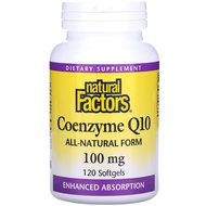 美國Natural Factors 輔酶Q10 100毫克 120粒軟膠囊