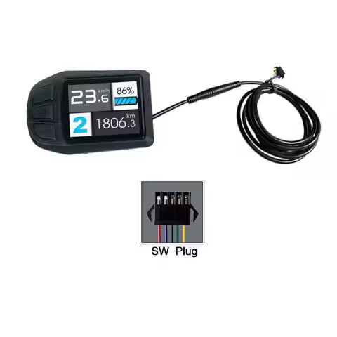 E-bike UKC3 Color Display Screen SM Plug 36V 48V 52V 60V 72V Compatible With OMD2 Communication Prot