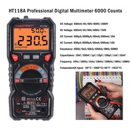 Huabo HT118A Pegang Tangan Dwi Lampu Belakang Ketepatan Tinggi Automatik Digital Multimeter Meter Ar