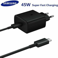 TRAVEL CHARGER CAS CHARGE SUPERFAST SUPER FAST CHARGING 45W 45 WATT ORIGINAL TYPE TYPE C TO TYPE TYP