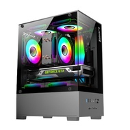 Casing Pc Gaming Black Panther | M-Atx | Rgb Front Panel Include Fan Rgb