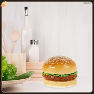 🍽️ Simulasi Hamburger Prop dan Pinggan Buatan Realistik 1Set Pelbagai Warna 9.5x9.5x7.5 inci untuk F