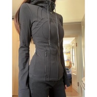 YA1B lu-lu Hooded Yoga Wear Jacket Ladies Yoga Wear Top Sports Fitness Running