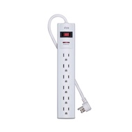 KMC 6-Outlet Surge Protector Power Strip with 10-Foot Cord, 1200 Joule, Overload Protection