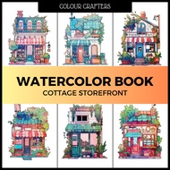 Cottage Storefront Watercolour Easy Beginner Exercise A4 A5 200gsm 300gsm Watercolour Paper Kertas Painting