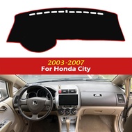 Dashboard Cover Pad Sunshade Dashmat Protect Carpet Accessories GD8 GD9 2004 2005 2006 For Honda Cit