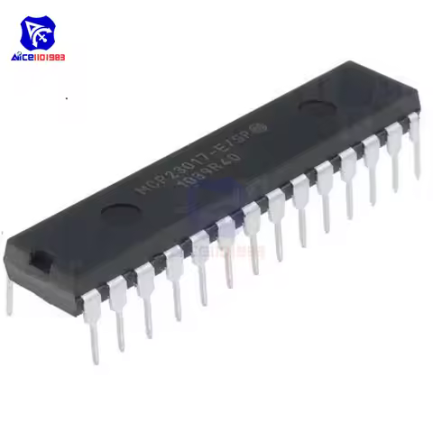 IC Chips MCP23017-E/SP DIP-28 MCP23017 16-Bit I/O Expander with I2C Interface IC Original Integrated