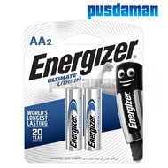 Energizer Ultimate Lithium Battery AA - 2pcs pack