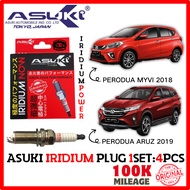 ASUKI JAPAN Iridium Spark Plug (1SET 4PCS) - PERODUA MYVI D20 M800 / ARUZ - ASC20HR-11