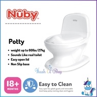 Nuby My Real Potty Mini Size Toilet: 18m+ (Weight up to 60lbs / 27kg) | HUSHABUY