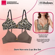 AVON Demi Non-wire 2-pc Bra Set | 34A - 38B | FEBULOUS-COLECCION ONLINE SHOP