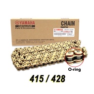 Original Yamaha Rantai Heavy Duty ORING CHAIN O RING 428 415 132L 428H 132 spocket chain cutter sprocket Y125Z LC135 Y15