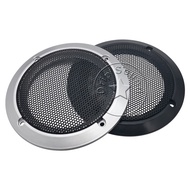 For 3.5" Inch Speaker Grill Cover Hige-grade Car Home Audio Conversion Net Decorative Circle Metal Mesh 116mm Silver/Black