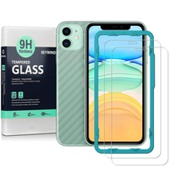 Ibywind 2 Gói Bảo Vệ Iphone 11/XR Ứng Dụng Cài Đặt Không Tạo Bọt Khí Miếng Dán Màn Hình Kính Cường L