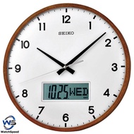 Seiko QXL008B Wall Clock Quartz Silver White Dial