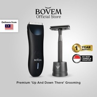 BOVEM Up & Down Package: Men's Grooming for Body and Groin Waterproof Grooming Facial Shaving Razor