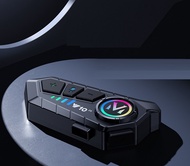 Q58-Max หมวกกันน็อคมอเตอร์ไซค์ชุดหูฟังบลูทูธจอแสดงผล LCD พร้อมไฟฉาย2ผู้ขับขี่500M อินเตอร์โฟน