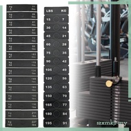 [SzxmkjbdMY] Gym Equipment Bodybuilding Weight Stack Labels Durable PC Resistance Band Gym Tags for 