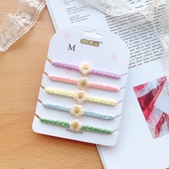 Baby pet identification collar Newborn puppies and kittens identification rope Knitted collar adjust