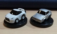 2008 TOMY MINI CHORO Q NISSAN SKYLINE GT-R R35 & 2000GT-R KPGC10