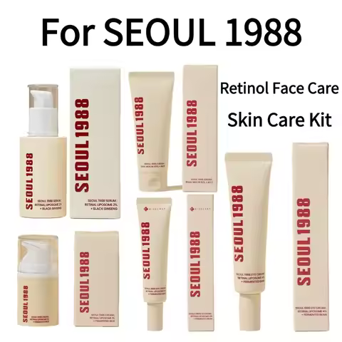 For SEOUL 1988 Retinol Face Care Serum Beauty Skin Care Kit Vitamin C Moisturizing Firming Anti Agin